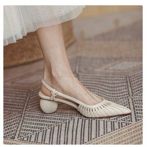 Cult Gaia Alia Slingback - Natural